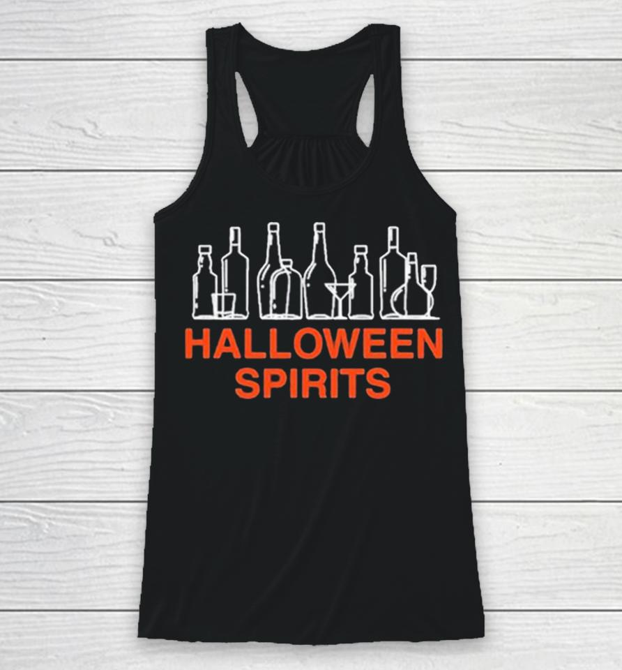 Halloween Spirits Bottle Racerback Tank