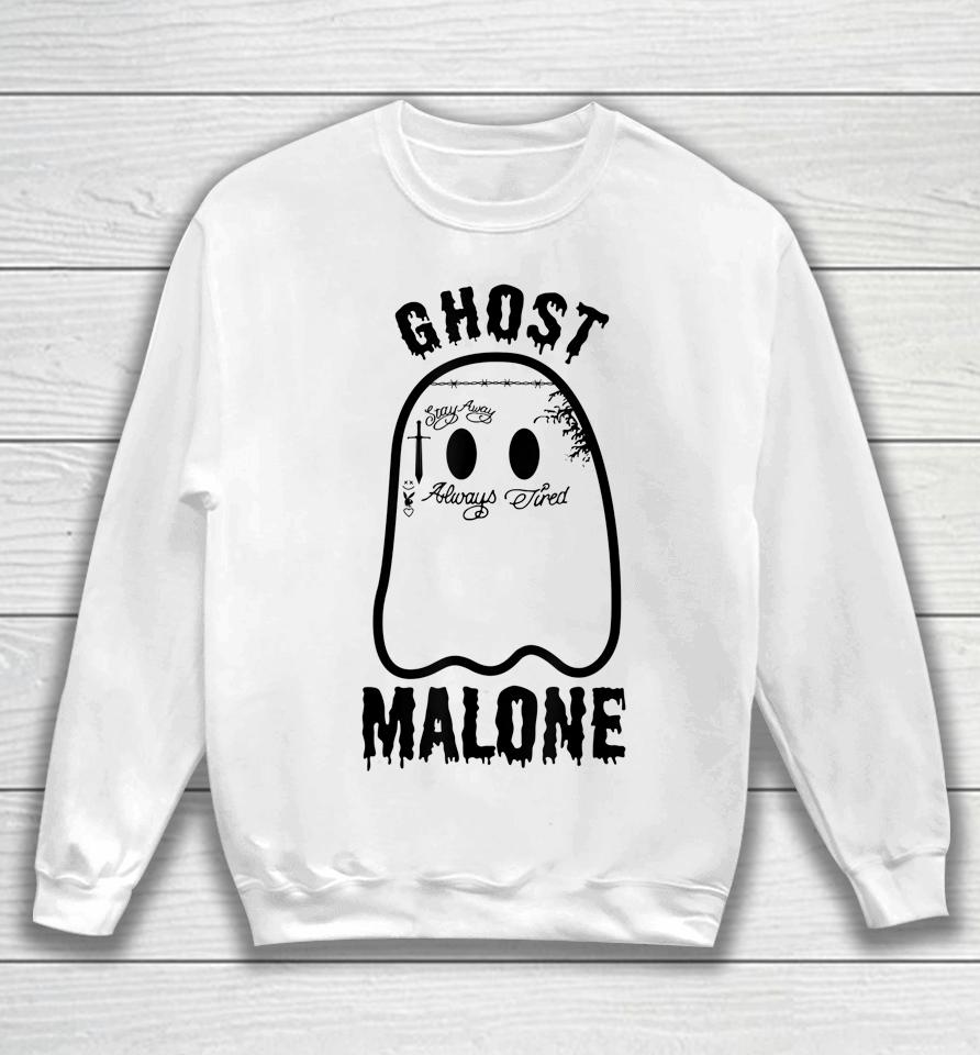 Halloween Spooky Season Fall Season Cute Ghost Malone Sweatshirt