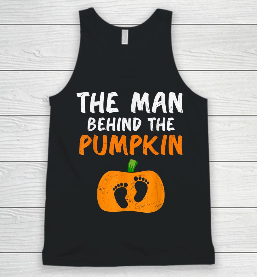 Halloween The Man Behind The Pumpkin Pregnant Unisex Tank Top