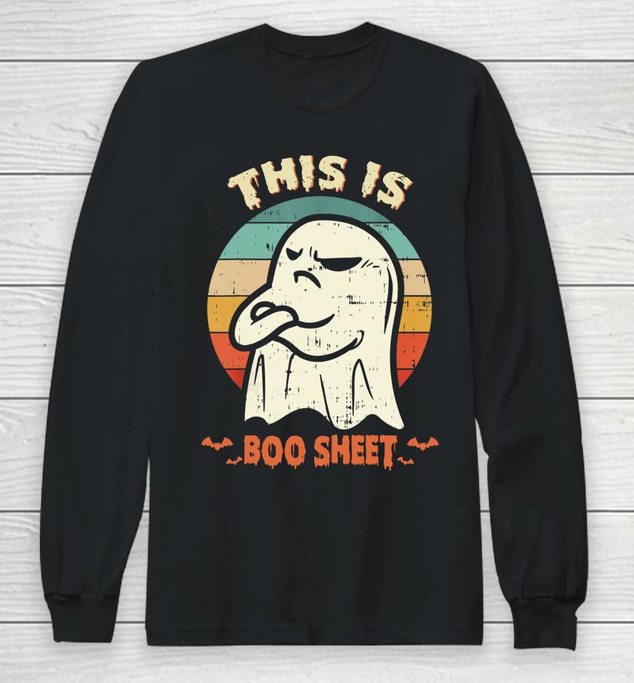 Halloween This Is Boo Sheet Ghost Long Sleeve T-Shirt