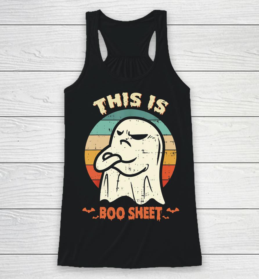 Halloween This Is Boo Sheet Ghost Racerback Tank