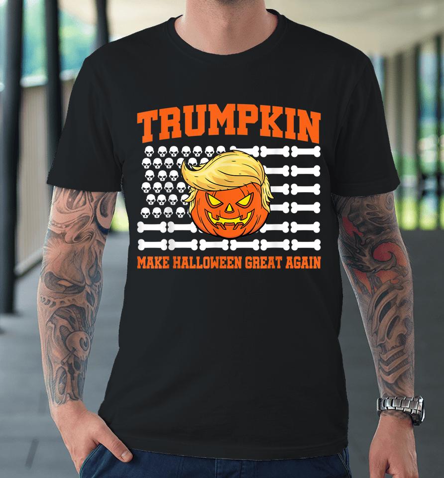 Halloween Trump Trumpkin Make Halloween Great Again Premium T-Shirt