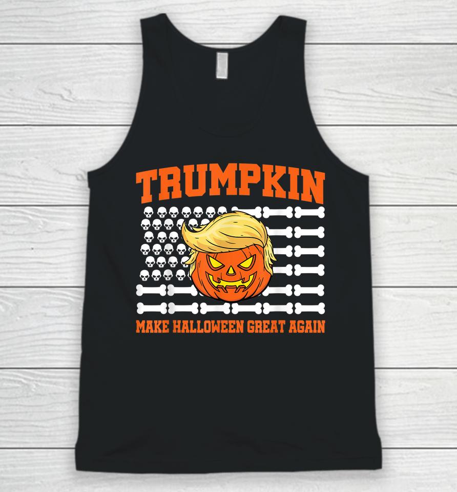 Halloween Trump Trumpkin Make Halloween Great Again Unisex Tank Top