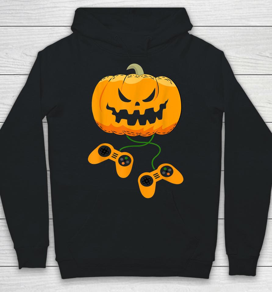 Halloween Video Gamer Pumpkin Jack O Lantern Hoodie