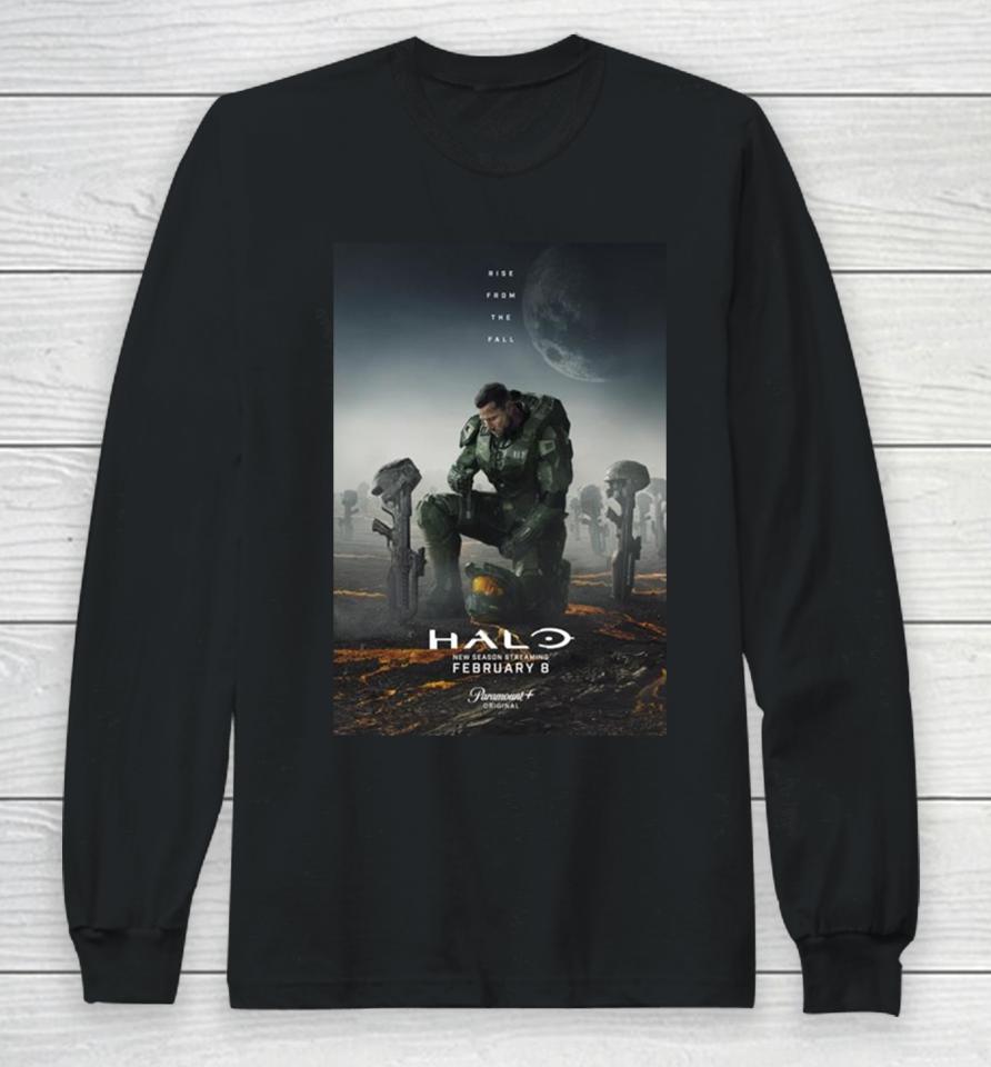 Halo Season 2 Rise From The Fall Will Be Release On February 8Th 2024 Long Sleeve T-Shirt
