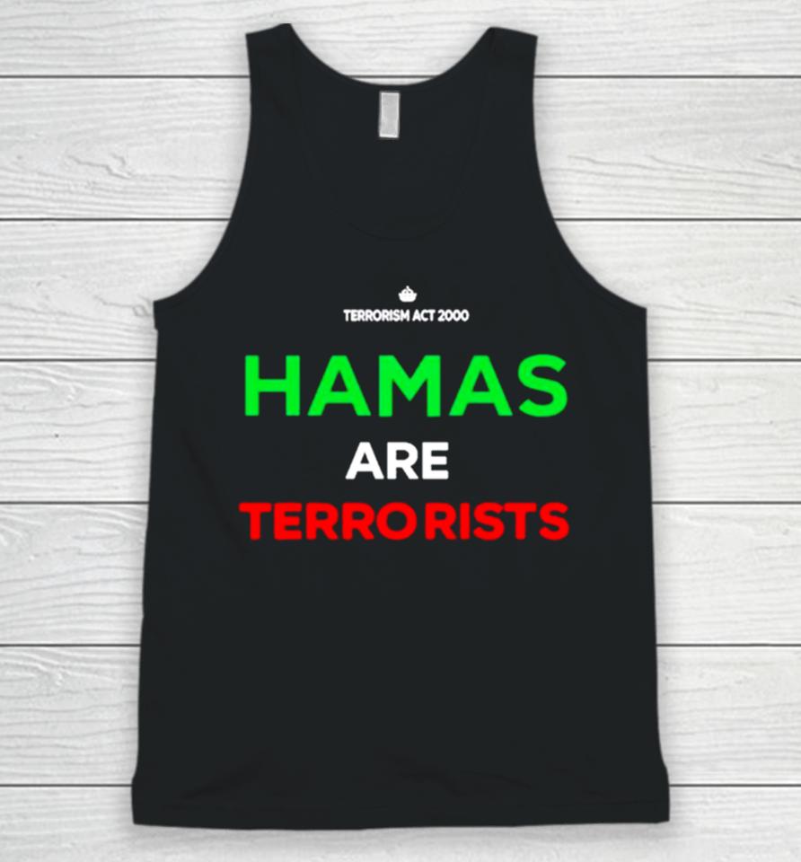 Hamas Are Terrorists Please Don’t Arrest Me Unisex Tank Top