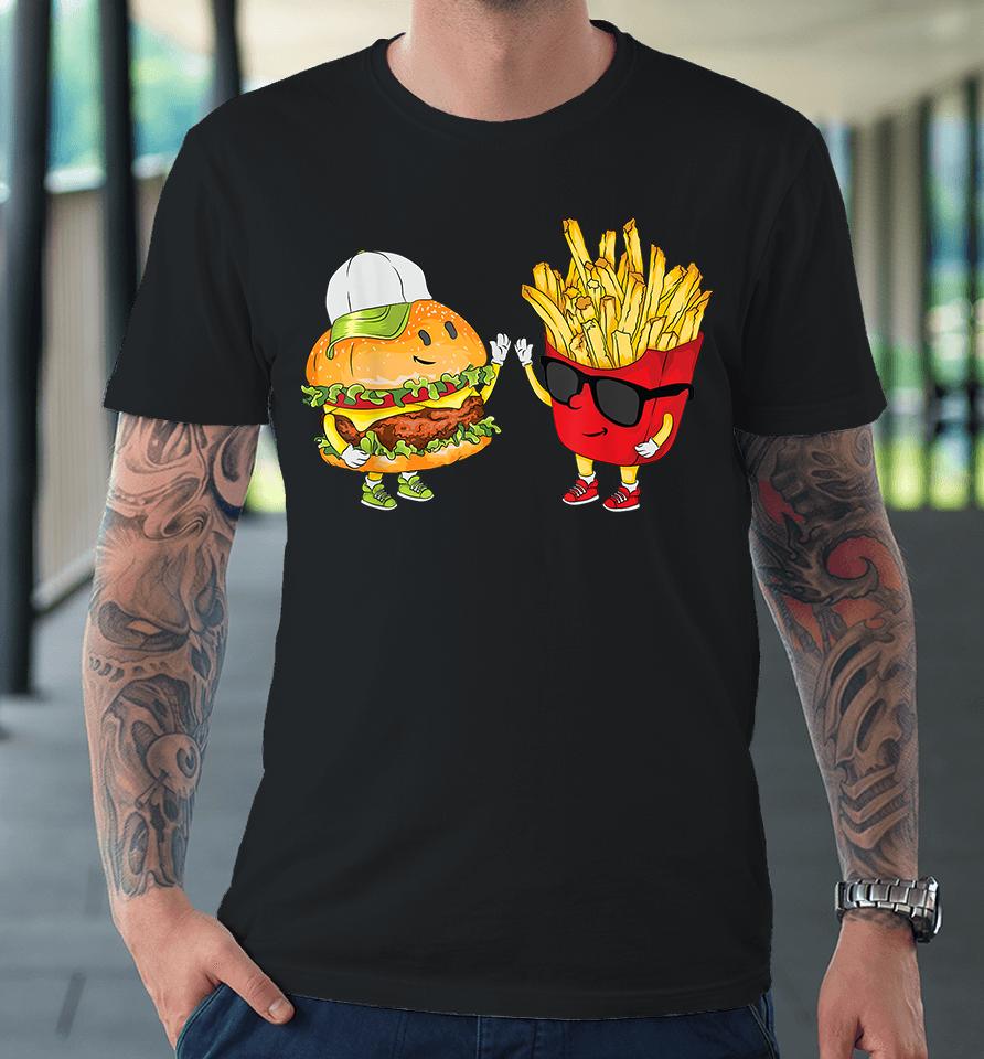 Hamburger Fries High Five Premium T-Shirt