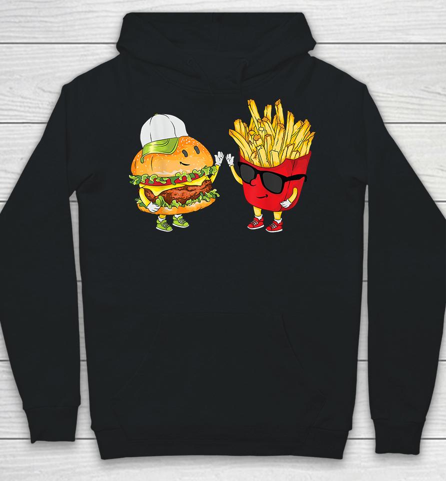 Hamburger Fries High Five Hoodie