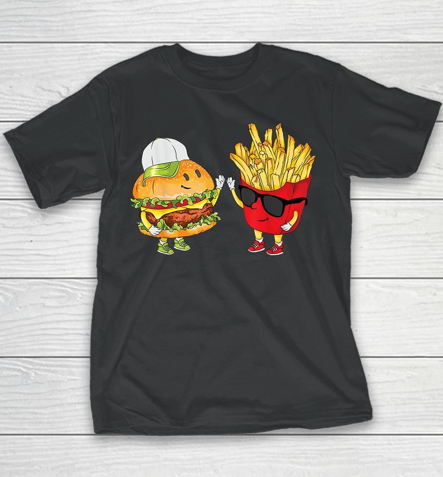 Hamburger Fries High Five Youth T-Shirt