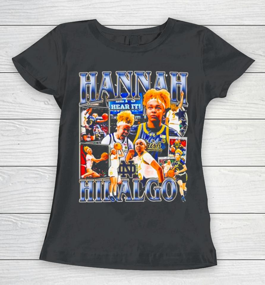 Hannah Hidalgo Wnba Notre Dame Fighting Irish Women T-Shirt
