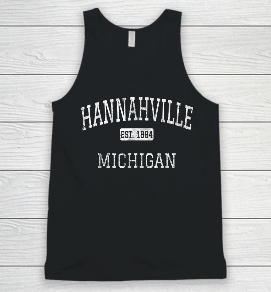 Hannahville Michigan Mi Vintage Unisex Tank Top