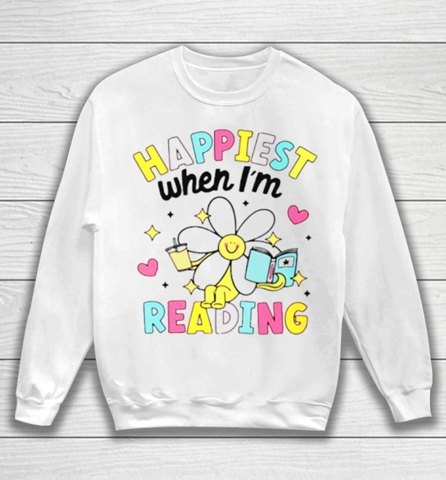 Happiest When I’m Reading Book Lover Sweatshirt