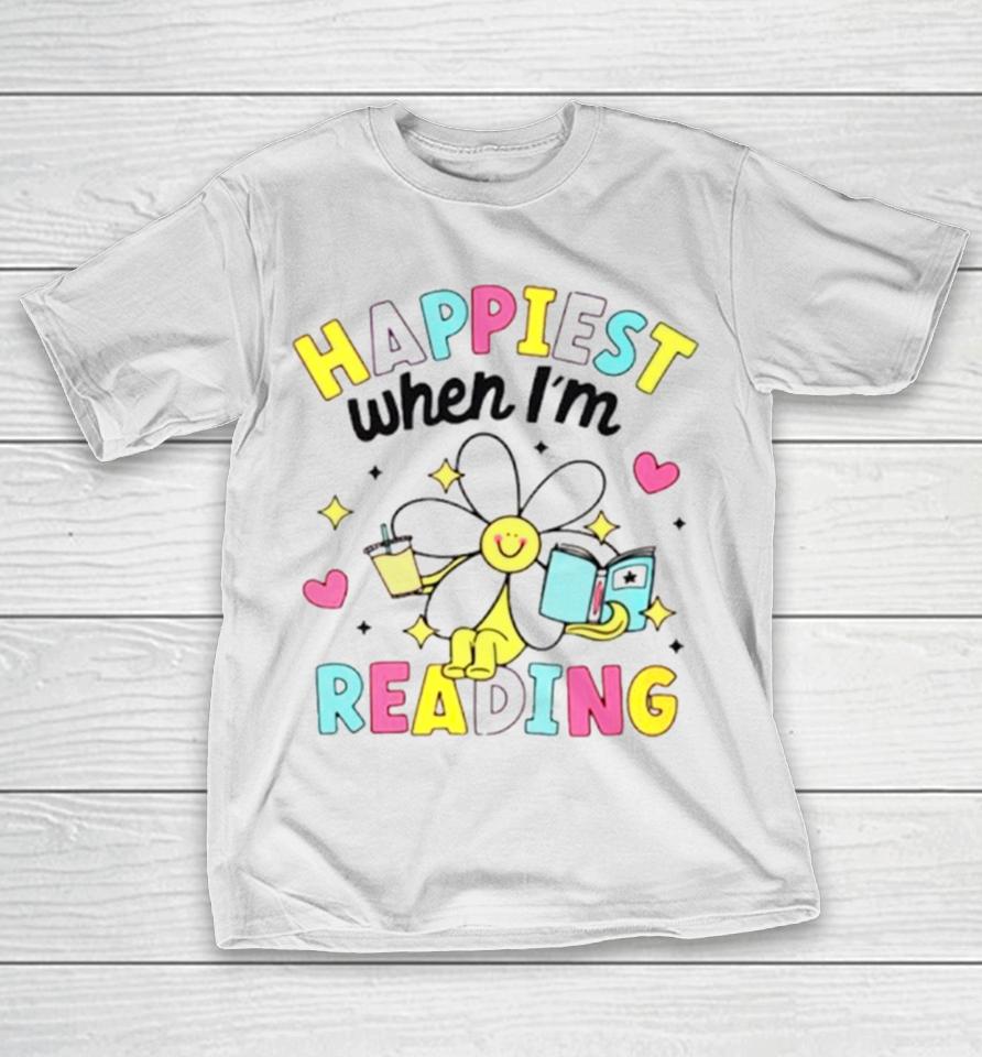 Happiest When I’m Reading Book Lover T-Shirt