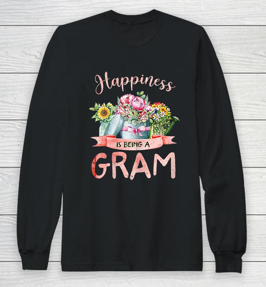 Happiness Is Being A Gram Mothers Day Long Sleeve T-Shirt