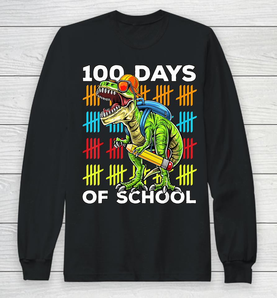 Happy 100Th Day Of School Teachers 100 Days Long Sleeve T-Shirt