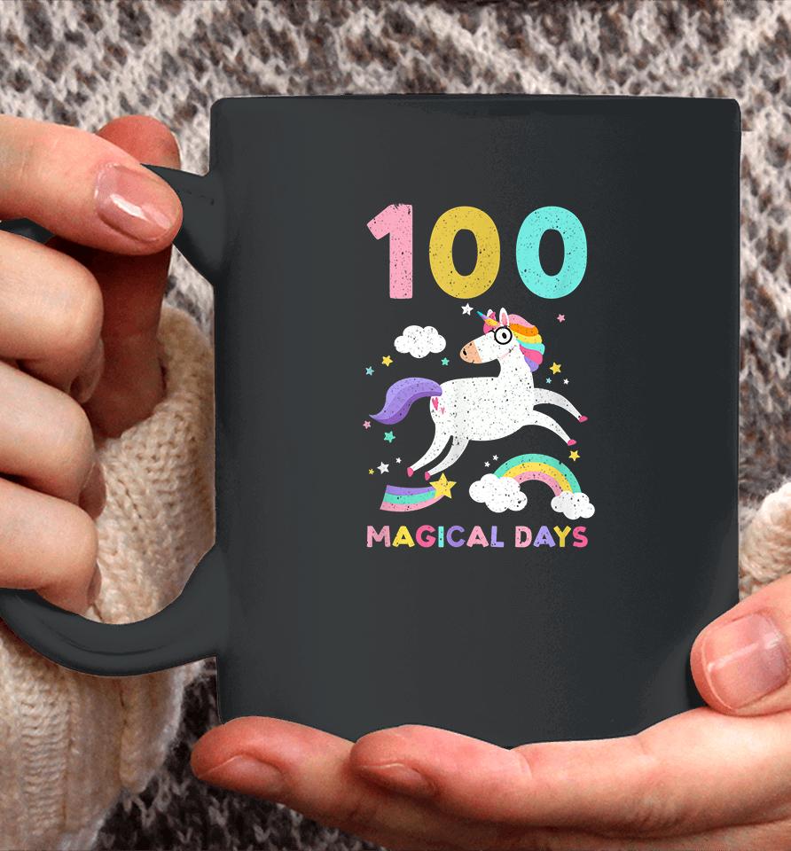 Happy 100Th Magical Day Of School Unicorn Teacher Student Coffee Mug