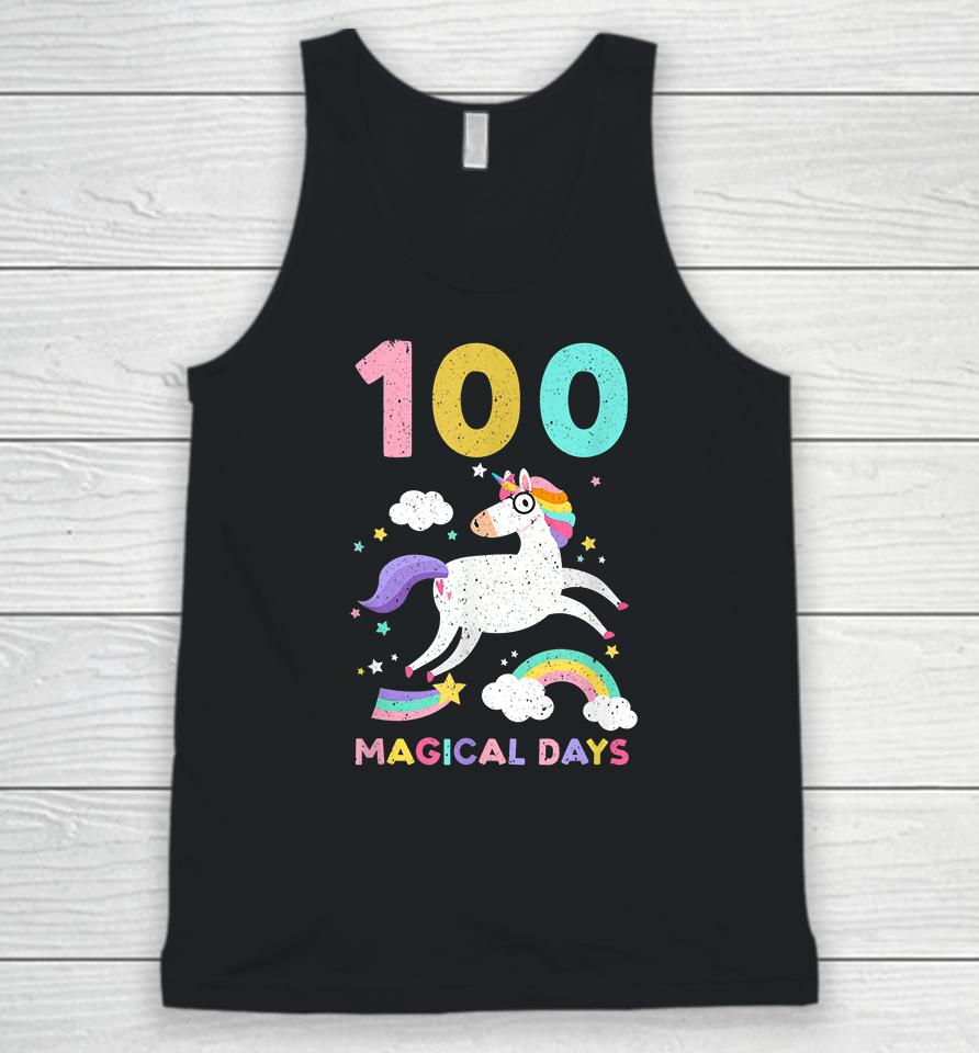 Happy 100Th Magical Day Of School Unicorn Teacher Student Unisex Tank Top