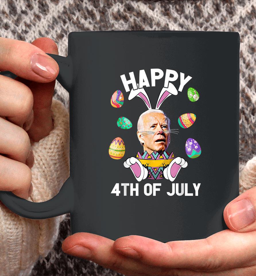 Happy 4Th Of July Easter Funny Bunny Confused Joe Biden Egg Coffee Mug