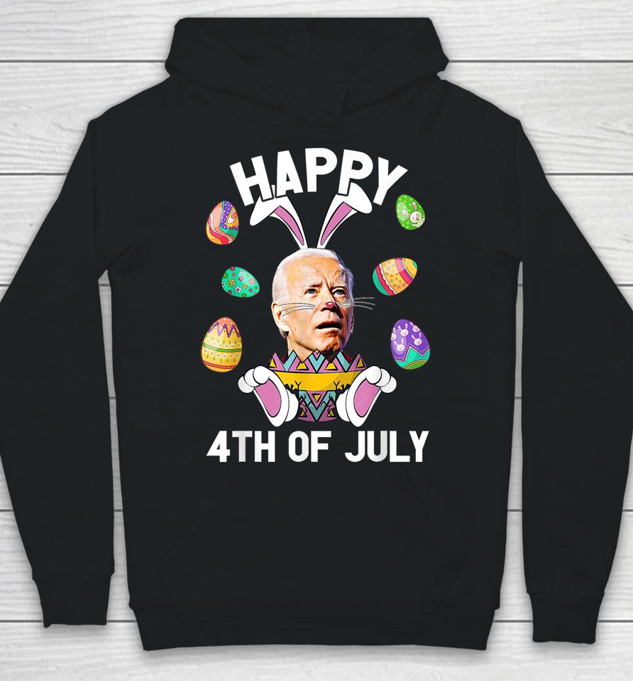 Happy 4Th Of July Easter Funny Bunny Confused Joe Biden Egg Hoodie