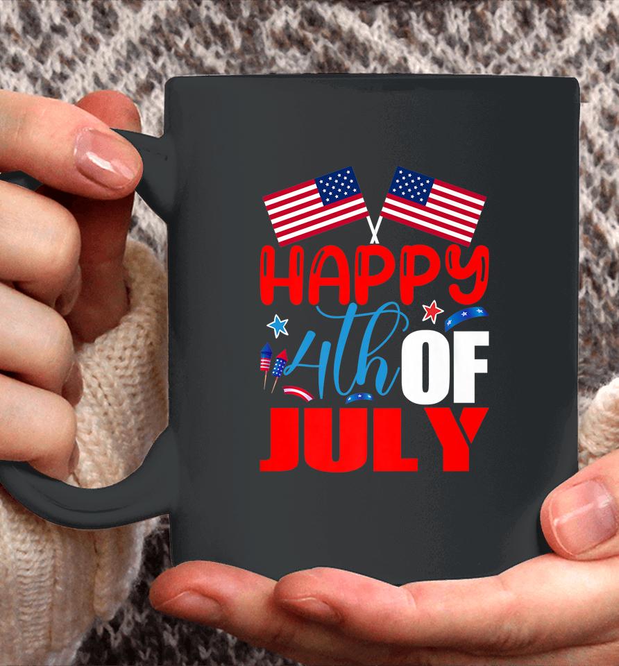 Happy 4Th Of July Independence Day Usa American Flag Coffee Mug