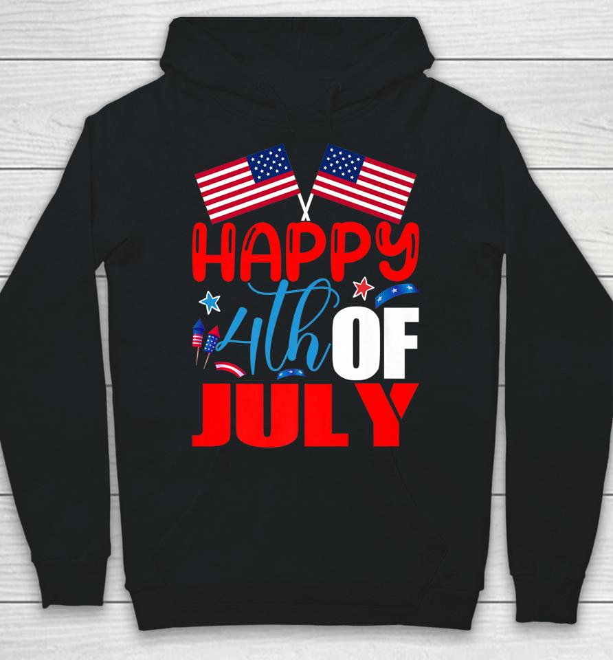 Happy 4Th Of July Independence Day Usa American Flag Hoodie
