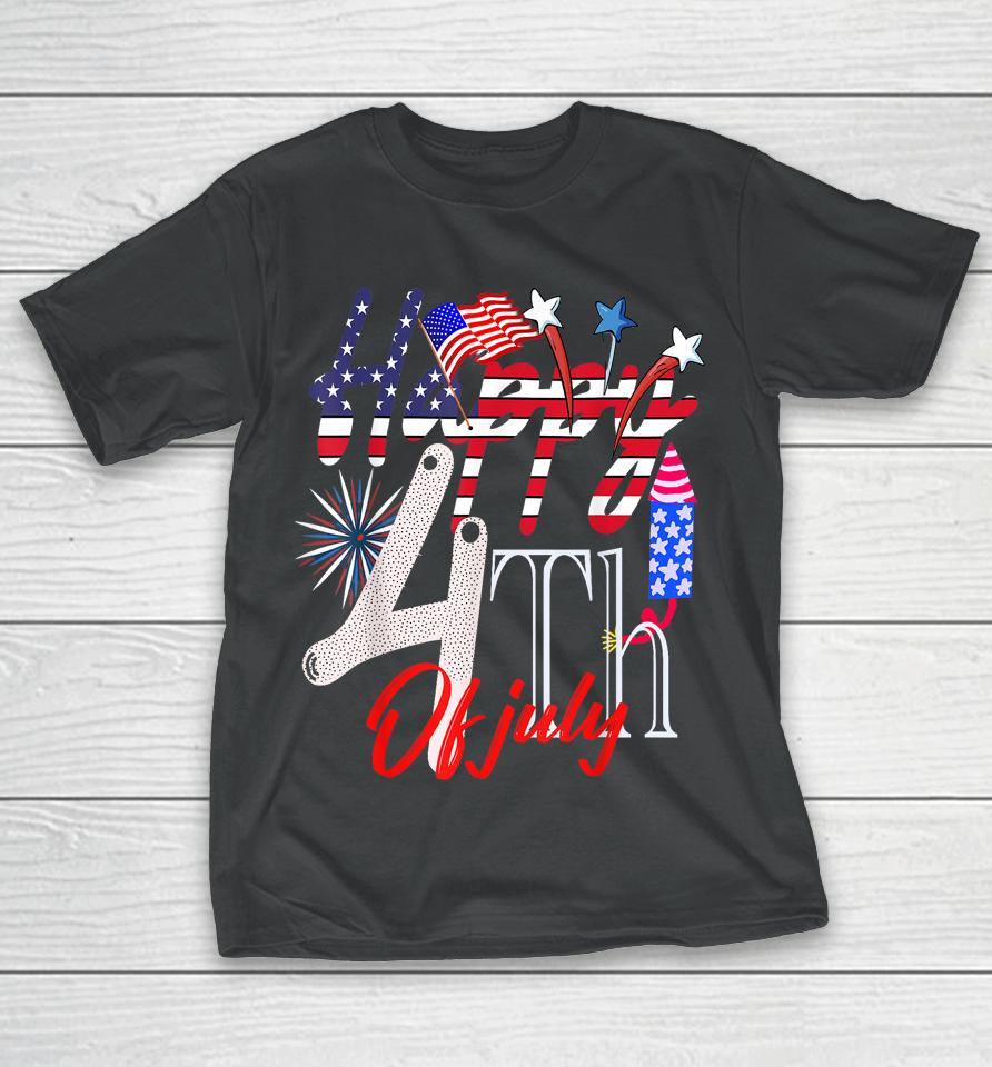 Happy 4Th Of July Patriotic American Us Flag 4Th Of July T-Shirt