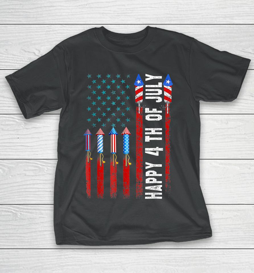 Happy 4Th Of July Patriotic American Us Flag 4Th Of July T-Shirt