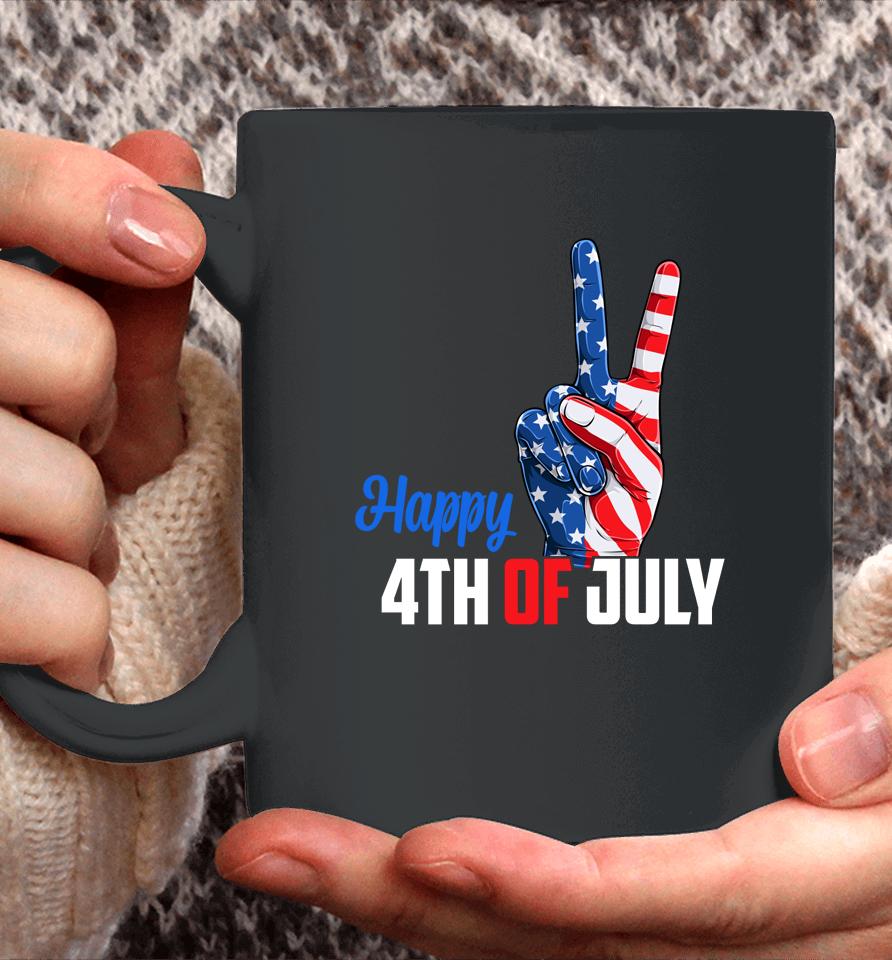 Happy 4Th Of July Peace America Independence Day Patriot Usa Coffee Mug