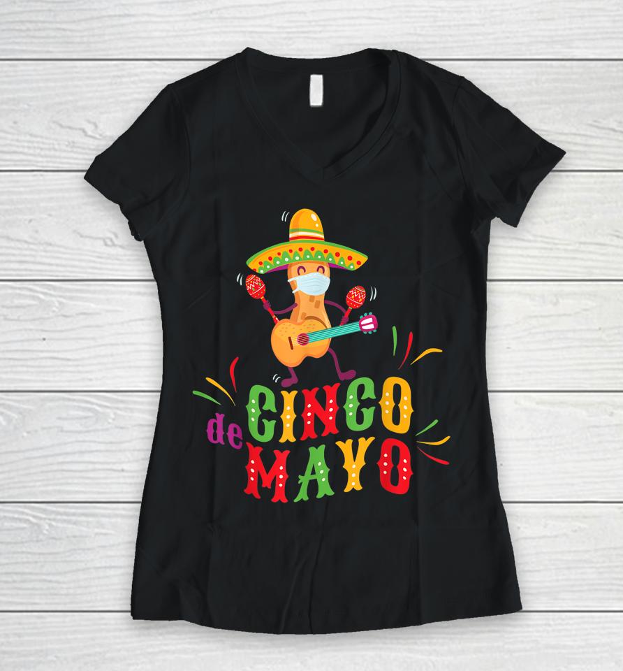 Happy 5 De Mayo Cinco De Mayo Viva Mexico 5 De Mayo Women V-Neck T-Shirt