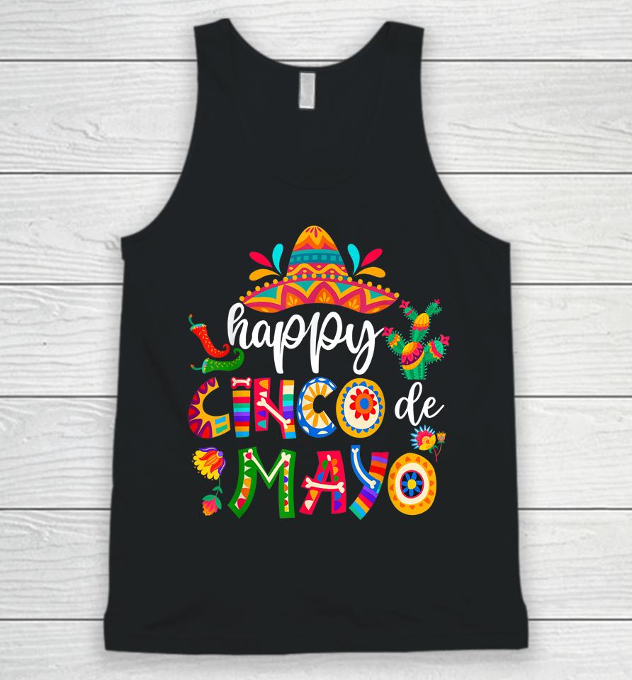 Happy 5 De Mayo Cinco Viva Mexico Unisex Tank Top