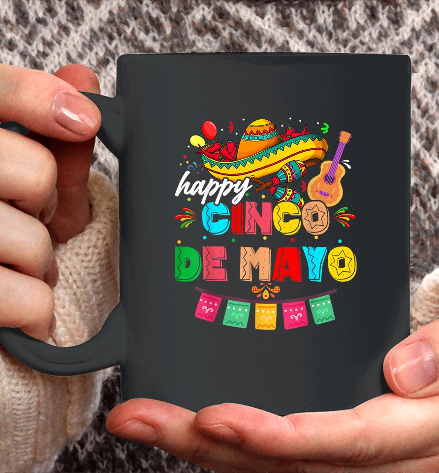 Happy 5 De Mayo Lets Fiesta Viva Mexico Cinco De Mayo Man Coffee Mug