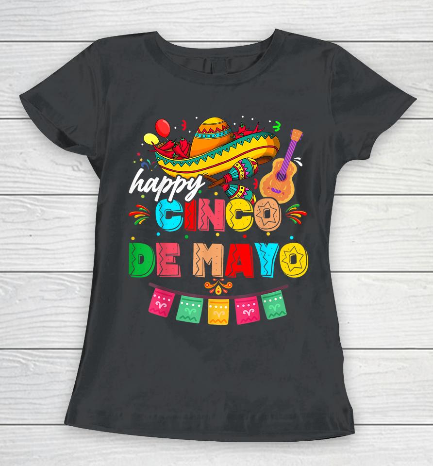 Happy 5 De Mayo Lets Fiesta Viva Mexico Cinco De Mayo Man Women T-Shirt