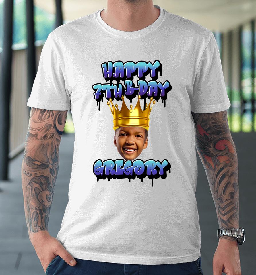 Happy 7Th Birthday Gregory G Premium T-Shirt