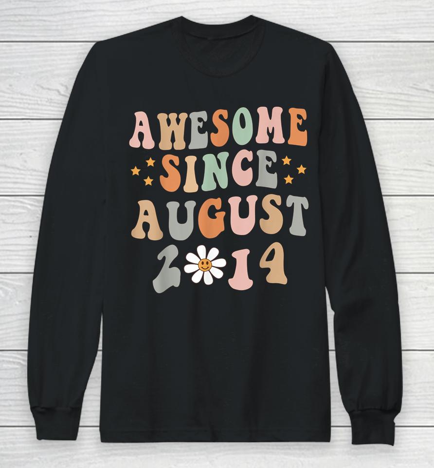 Happy 8Th Birthday 8 Year Old Awesome Since August 2014 Long Sleeve T-Shirt