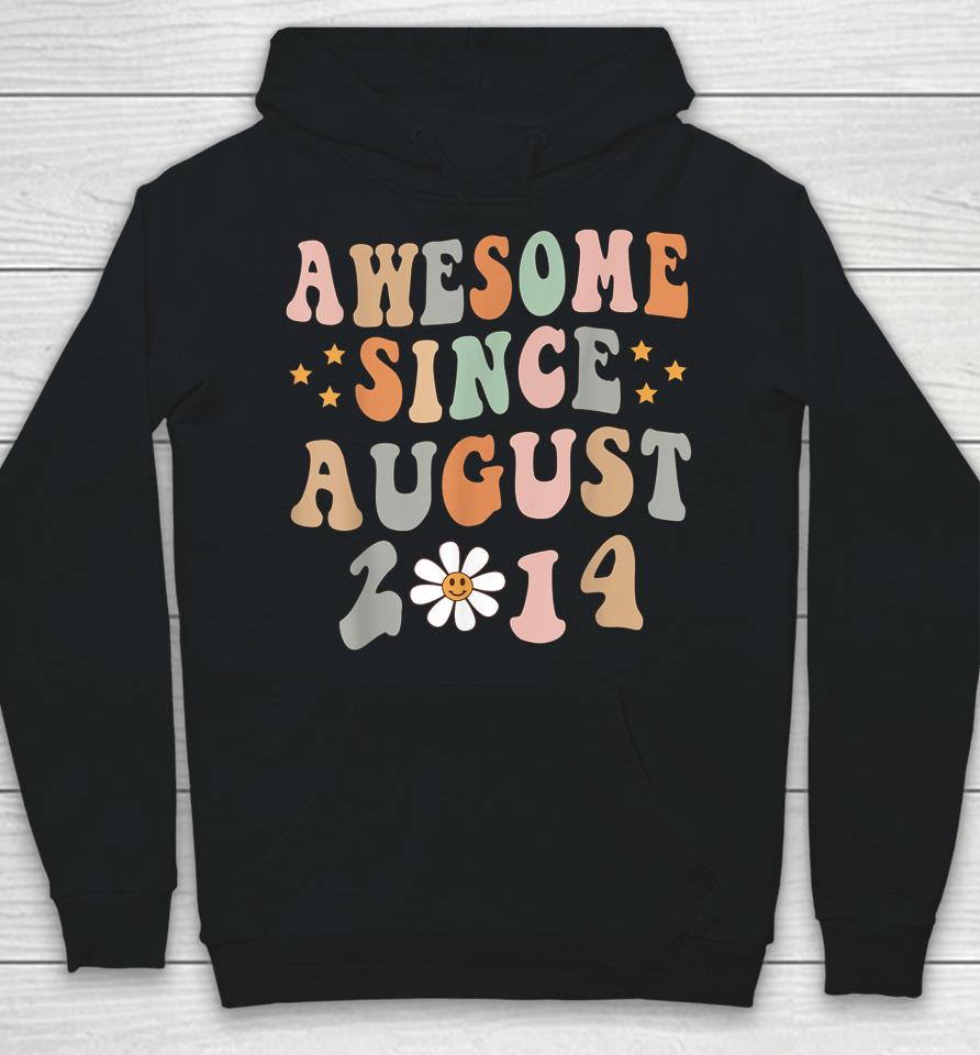 Happy 8Th Birthday 8 Year Old Awesome Since August 2014 Hoodie