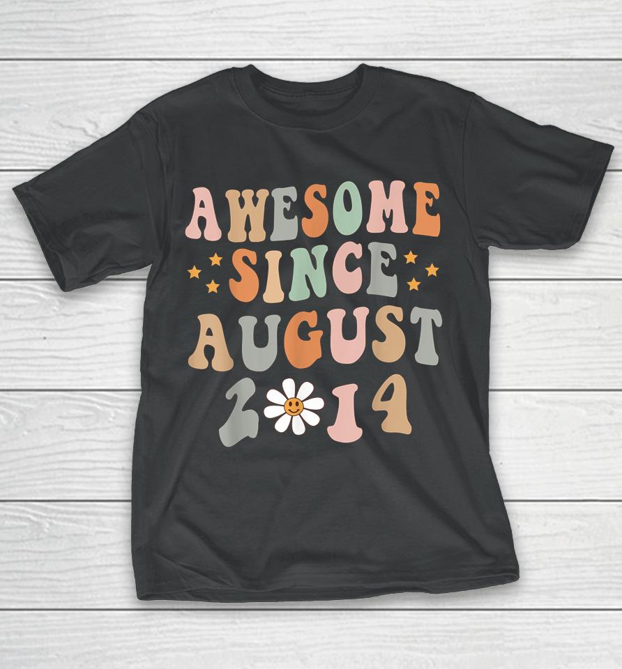 Happy 8Th Birthday 8 Year Old Awesome Since August 2014 T-Shirt