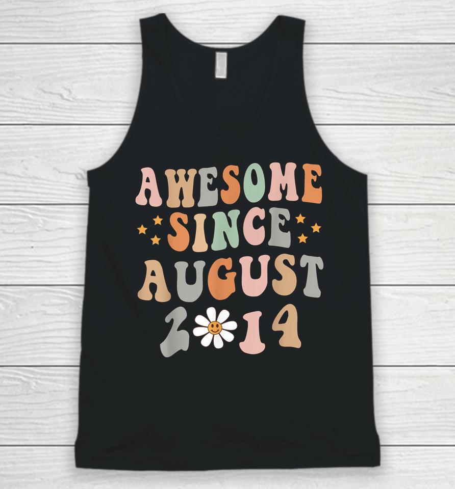 Happy 8Th Birthday 8 Year Old Awesome Since August 2014 Unisex Tank Top