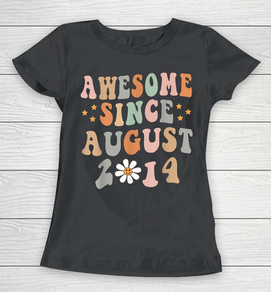 Happy 8Th Birthday 8 Year Old Awesome Since August 2014 Women T-Shirt