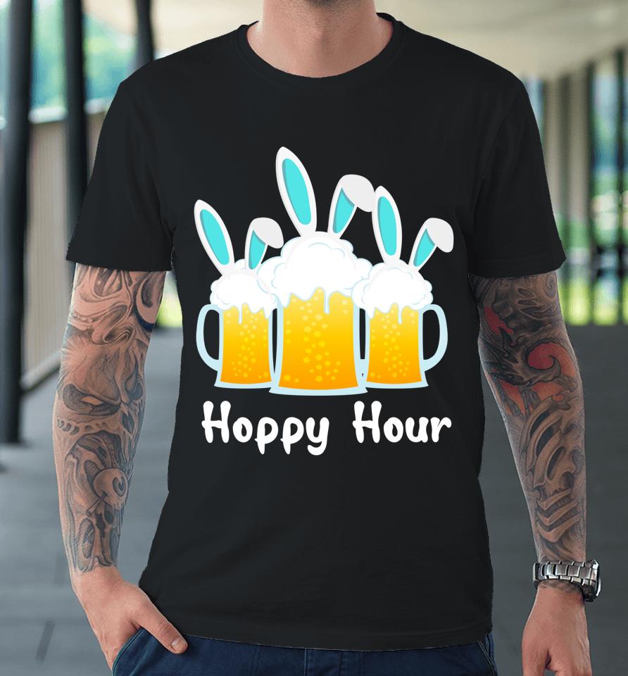 Happy Bunny Beer Drinking Punny Easter Premium T-Shirt