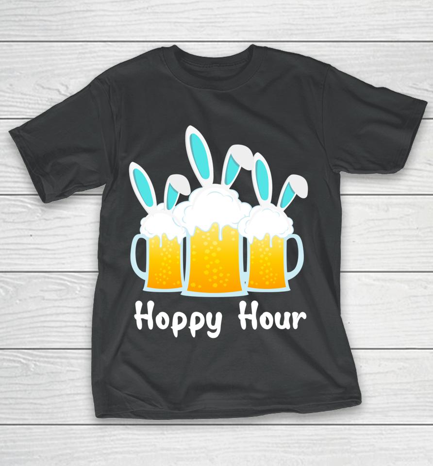 Happy Bunny Beer Drinking Punny Easter T-Shirt