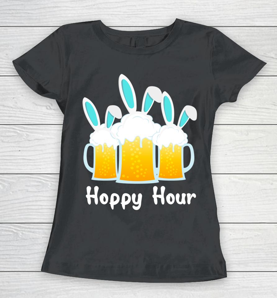 Happy Bunny Beer Drinking Punny Easter Women T-Shirt