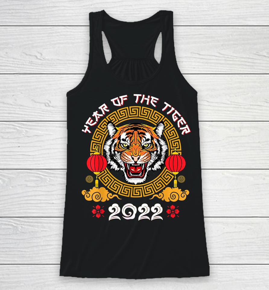 Happy Chinese New Year 2022 Year Of The Tiger Horoscope Racerback Tank
