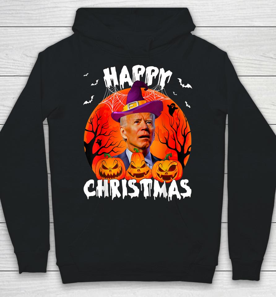 Happy Christmas Anti Joe Biden Funny Halloween 2022 Pumpkin Hoodie
