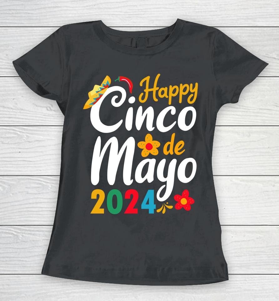 Happy Cinco De Mayo 2024 Mexico Women T-Shirt