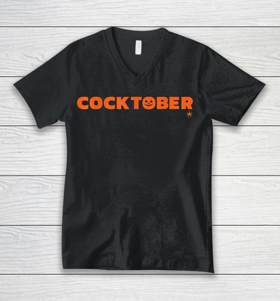 Happy Cocktober Halloween Unisex V-Neck T-Shirt