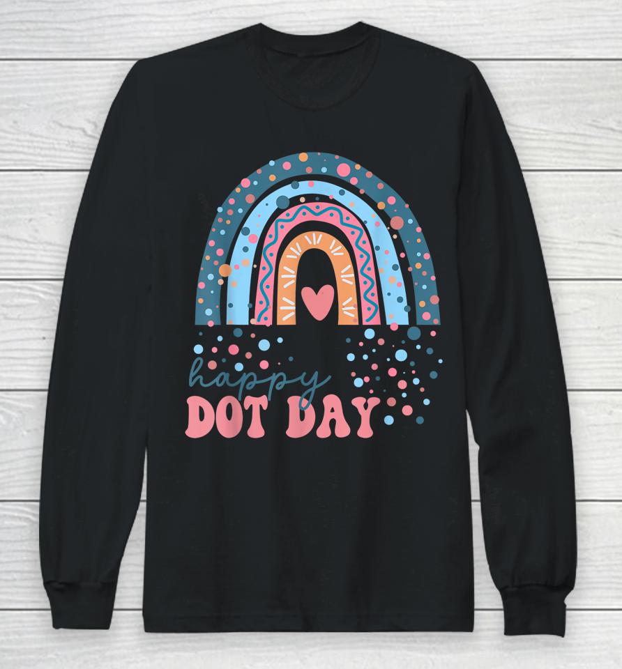 Happy Dot Day Colorful Rainbow Polka Dot Boys Long Sleeve T-Shirt