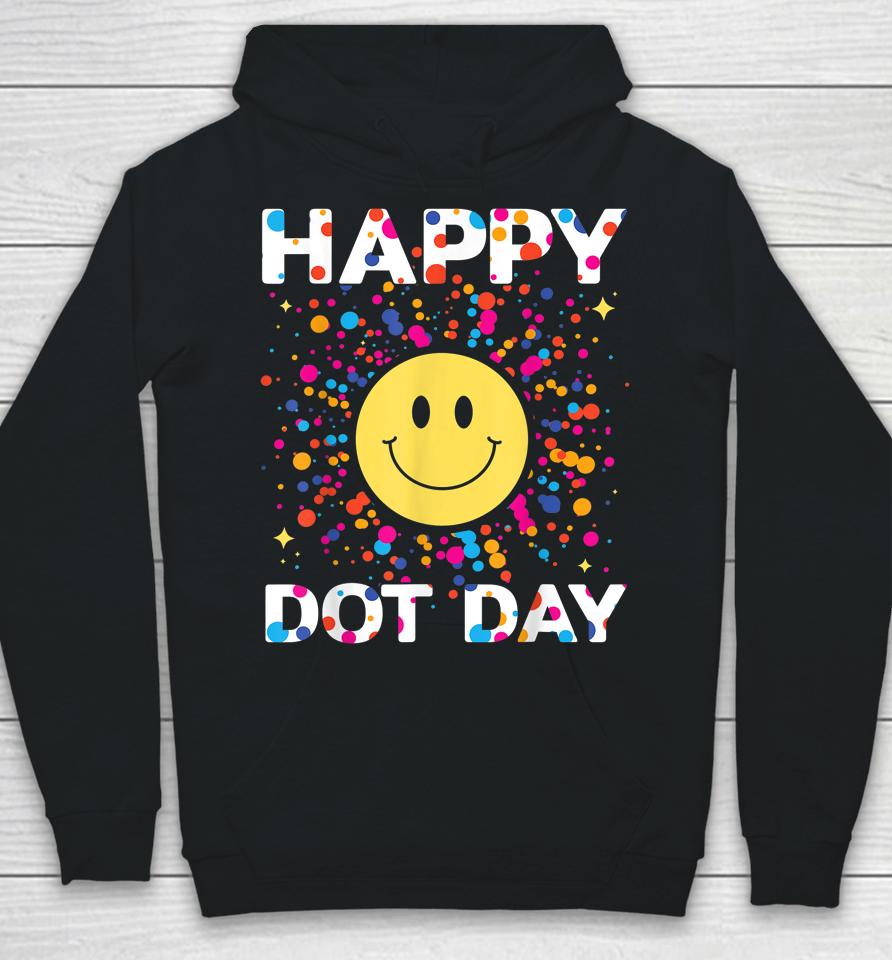 Happy Dot Day Colorful Rainbow Polka Dot Hoodie