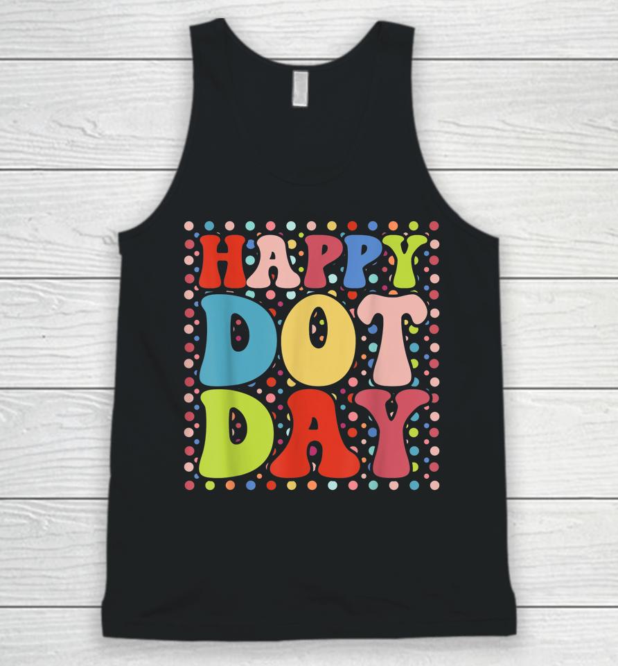 Happy Dot Day Colorful Retro International Dot Day Unisex Tank Top