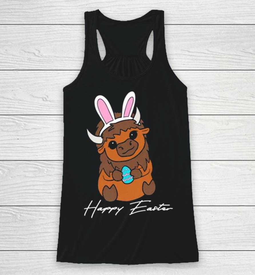 Happy Easter Buffalo Bunny Racerback Tank