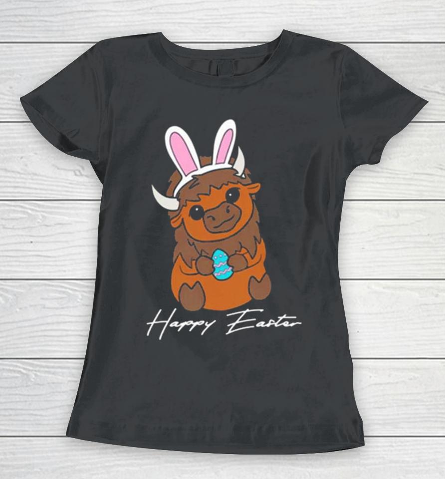 Happy Easter Buffalo Bunny Women T-Shirt